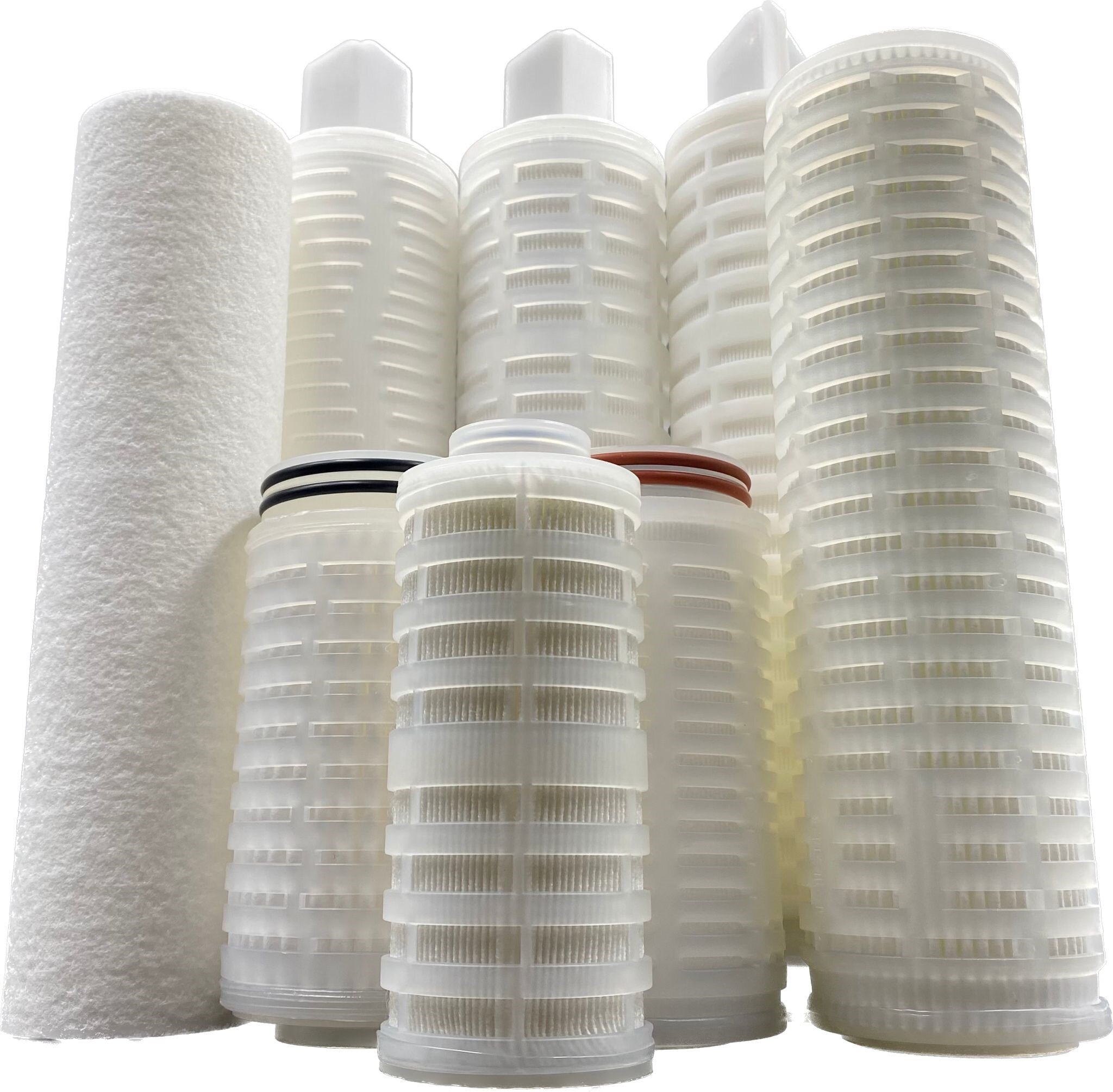 A range of Cartridge Filters Used in Utility Filtration 